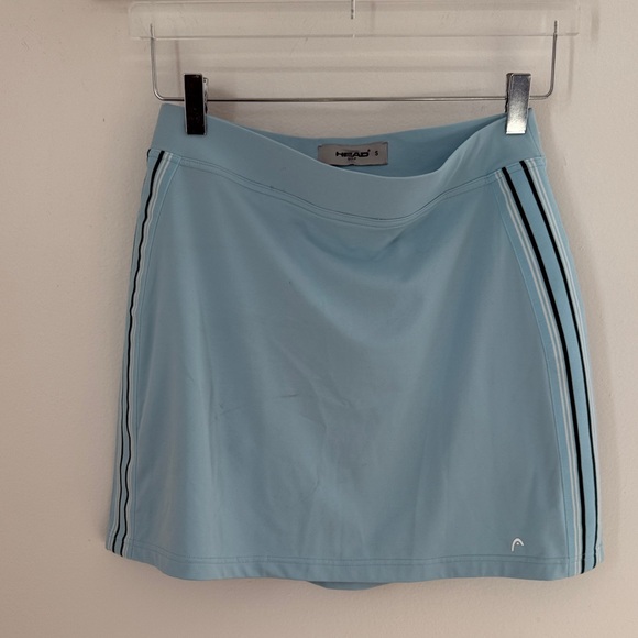 Head Dresses & Skirts - Head Golf Light Blue Athletic Mini Skirt with Stripes size small preppy